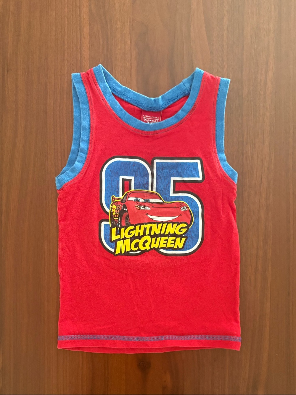 Vintage Disney Pixar Cars Lightning McQueen Tank Top